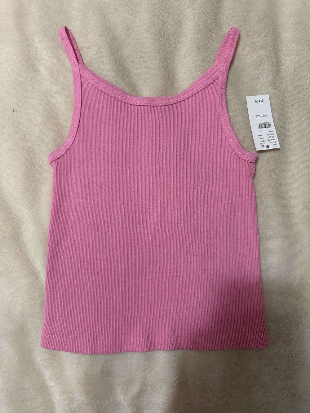 Brandy Melville Pink Ribbed Tank